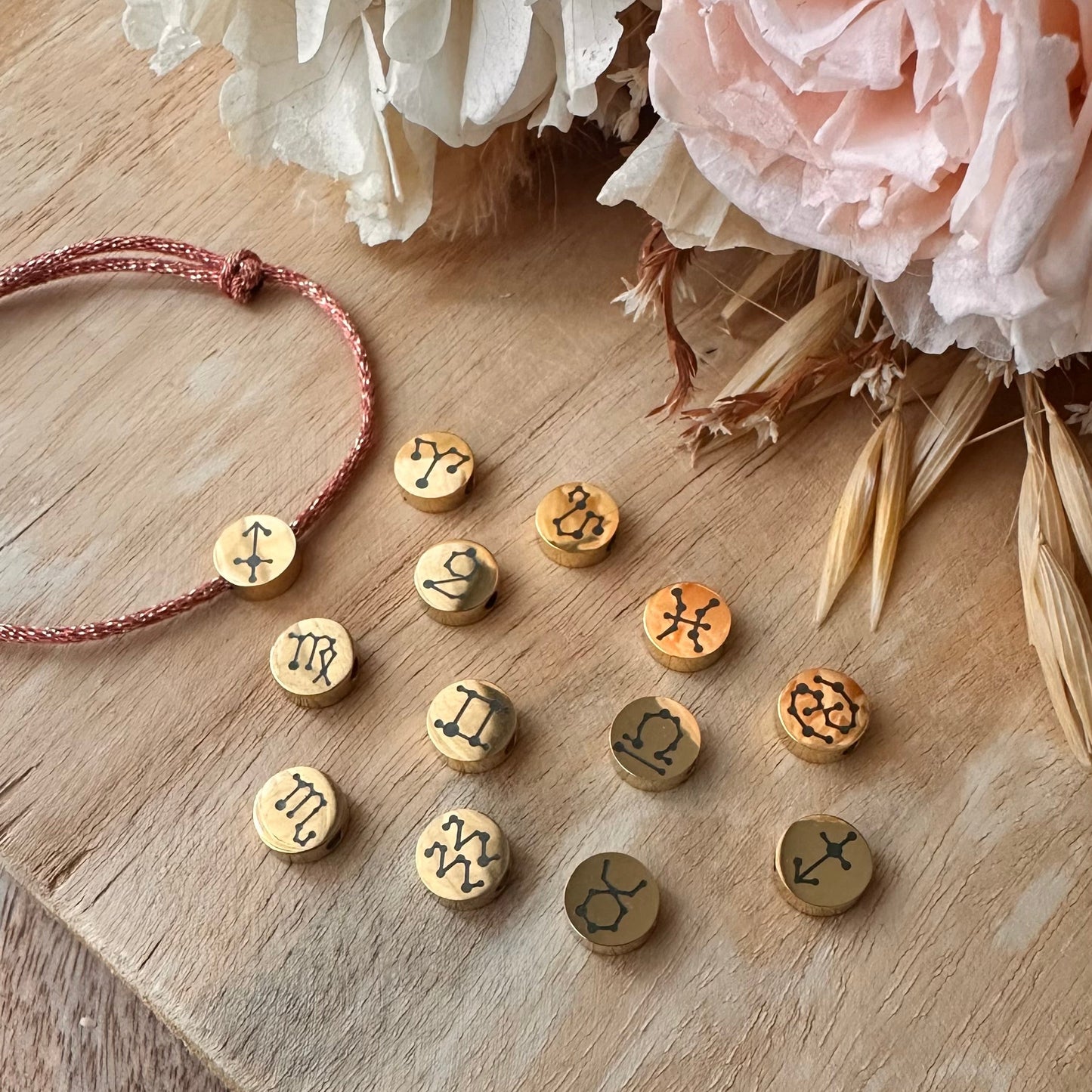 Bracelet astro cordon pailleté