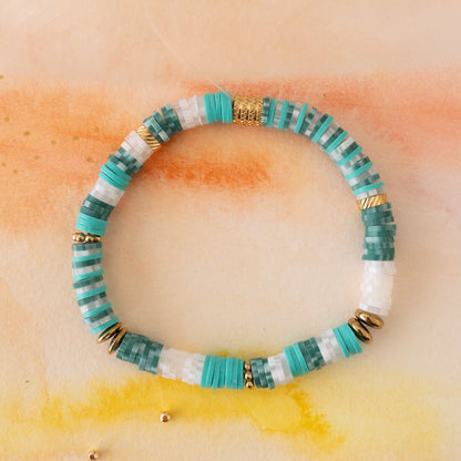 Kit DIY bracelet personnalisé en perle heishi