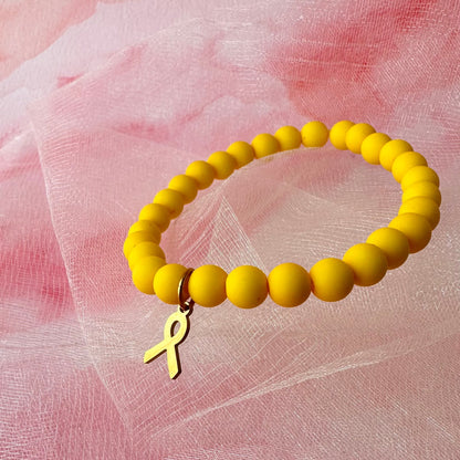 Bracelet Ruban Jaune