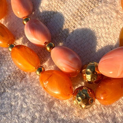 Collier perle résine