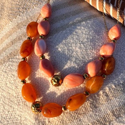 Collier perle résine