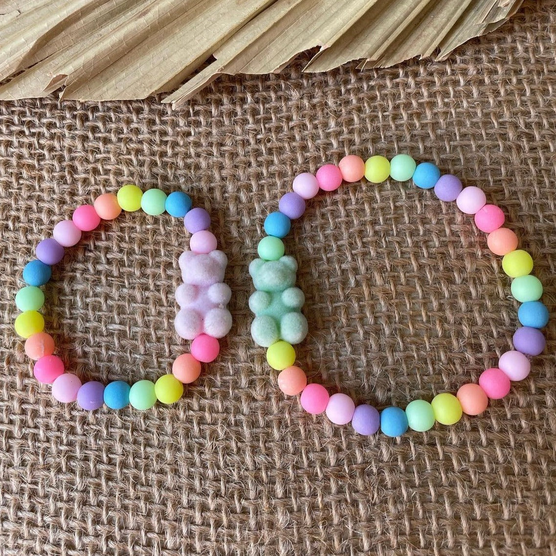 Bracelet perles multicolores enfant