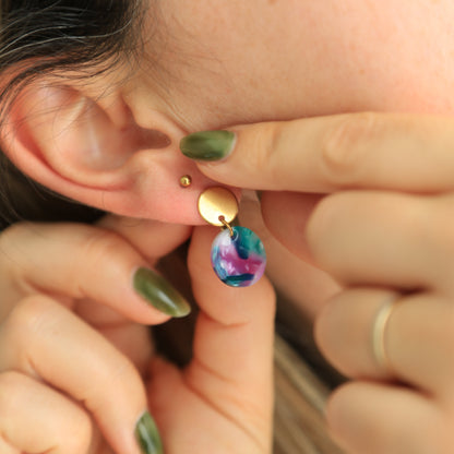 Petites boucles acrylique