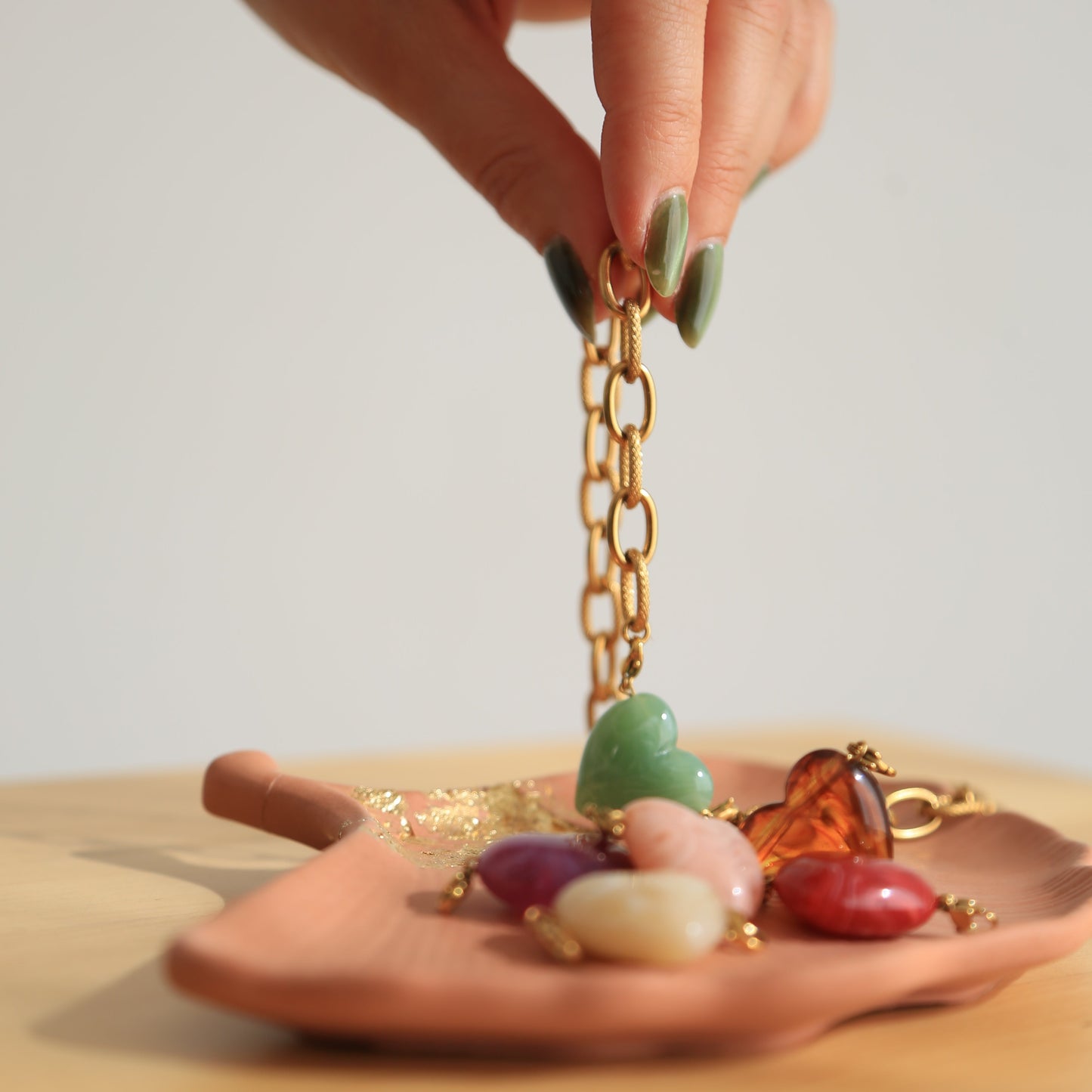 Collier chaine coeur