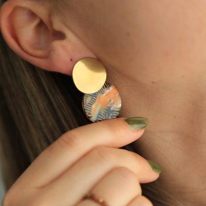 Boucles pendant acrylique