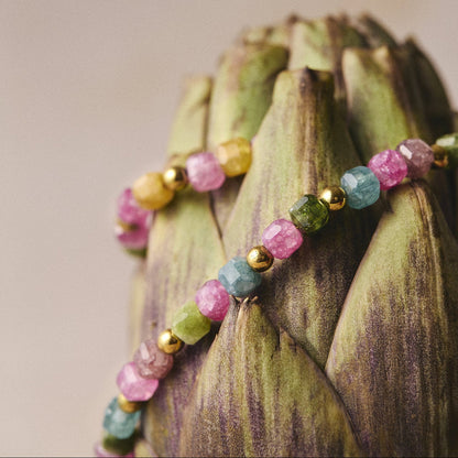 Collier cube coloré