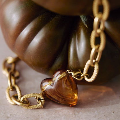 Collier chaine coeur