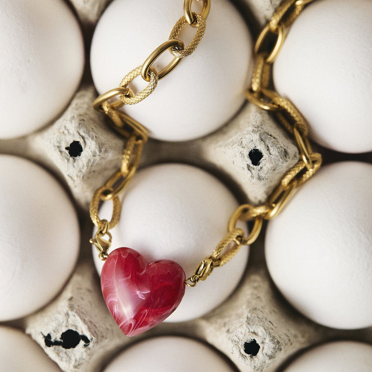 Collier chaine coeur